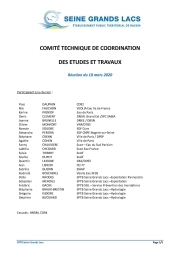 CO.TE.CO 3 mars 2020 - Compte rendu - Seine Grands Lacs