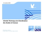 CO.TE.CO 25 octobre 2022 - Présentation - Seine Grands Lacs
