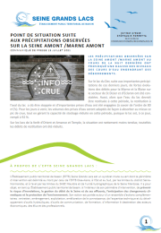 15 juillet 2021 - Précipitations - Point de situation - EPTB Seine Grands Lacs