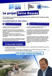 Plaquette du lancement officiel des travaux d'aménagement du projet pilote Seine Bassée - 13 octobre 2022