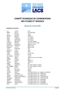 CO.TE.CO 13 mars 2023 - Compte rendu - Seine Grands Lacs