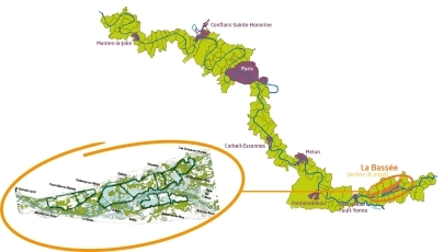 Aménagement de la Bassée - Territoire d'influence du projet - EPTB Seine Grands Lacs