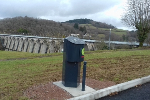 Déploiement des bornes de recharge pour véhicule électrique / Site de Pannecière après les travaux