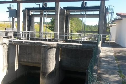 Prise d’eau Seine, Courtenot : réhabilitation de l’ouvrage de régulation / Avant Travaux : LT1 vue amont