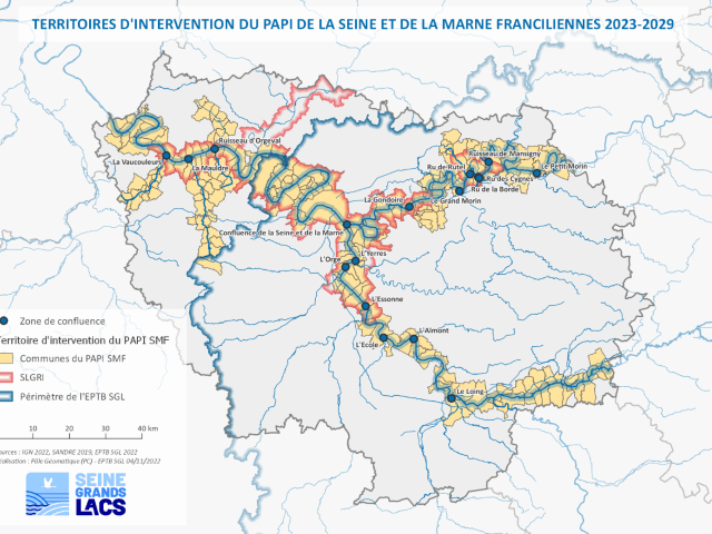 PÉRIMÈTRE DU PAPI DE LA SEINE ET DE LA MARNE FRANCILIENNE, PAPI 2 - 2023-2029.